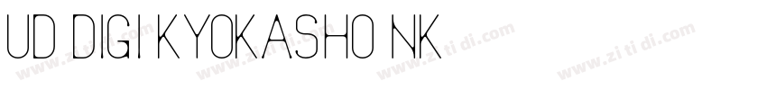 UD DIGI KYOKASHO NK 字体转换